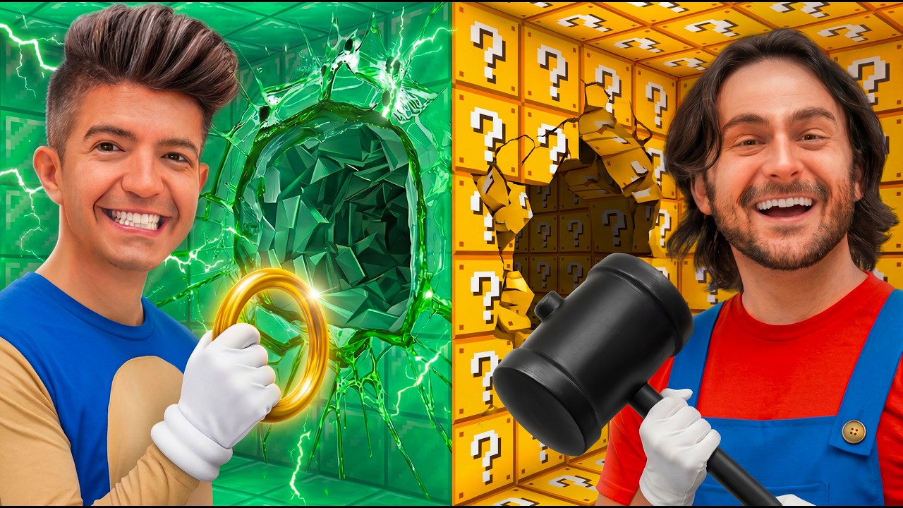 Trapped in 100 Layers of MARIO vs SONIC!