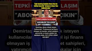 Özgür Demirtaş Dar Gelirliye İsyan Etti İş İnsanı Ve Beyaz Yaka Değilseniz Çıkın