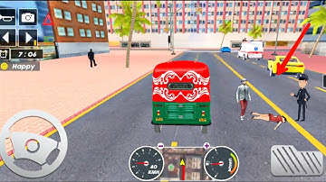 auto rickshaw stunt games🛺tuk tuk auto rickshaw simulator games!Android games 2023
