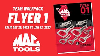 Mac Tools Flyer 1 | Team Wolfpack | Valid Dec 26, 2022 to Jan 22, 2023