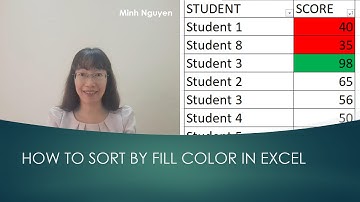 How to sort by fill or cell color in Excel (with one or multiple criterias) @haminh1804  #msexcel