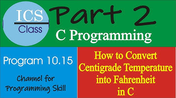 program 10.15 | ics class | part 2 | convert centigrade temperature into meters | chaudhary m shafiq