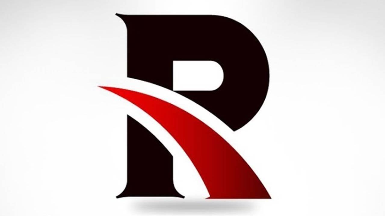 R Letter Logo Design Illustrator R Logo Hd Youtube