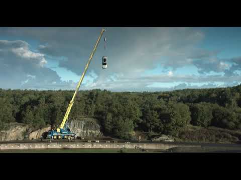 Volvo Cars drops new cars from 30 metres to help rescue