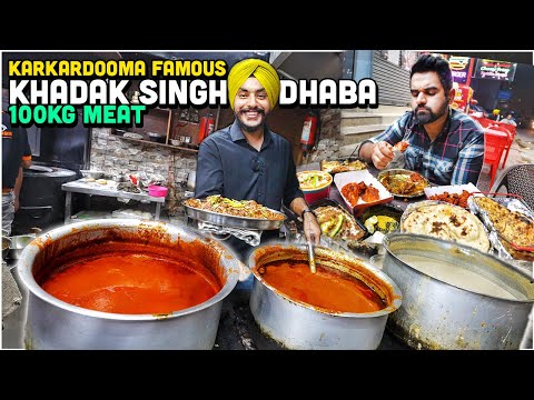 20 Year Old Smart Singh ka Delhi Best Handi Meat, Butter Chicken | Street Food Harry Uppal 199/-