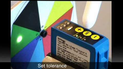 Teach colors on Contrinex color sensor