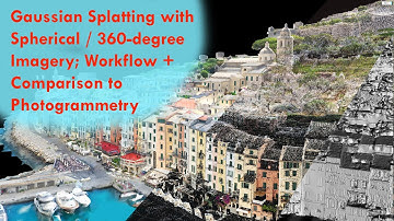 Gaussian Splatting and Photogrammetry with 360/spherical imagery