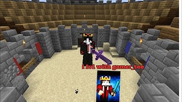 i 1v1 with @MrGamerTee and met out #minecraft