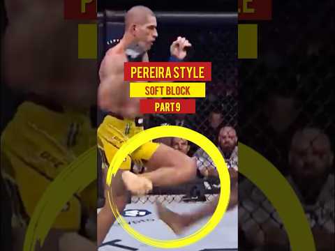 Calf kick defense | Soft block from Alex Pereira #mma #pereira #calfkick