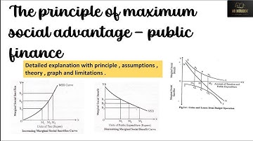 Principle of maximum social advantage - public finance
