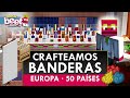 LAS 50 BANDERAS DE EUROPA CRAFTEADAS en BANNER MINECRAFT Paises y Capitales del mundo