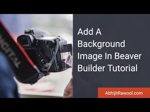 Add A Background Image In Beaver Builder Tutorial