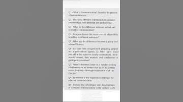 Personality Development and Communication #exam #sol #delhiuniversity #6semester