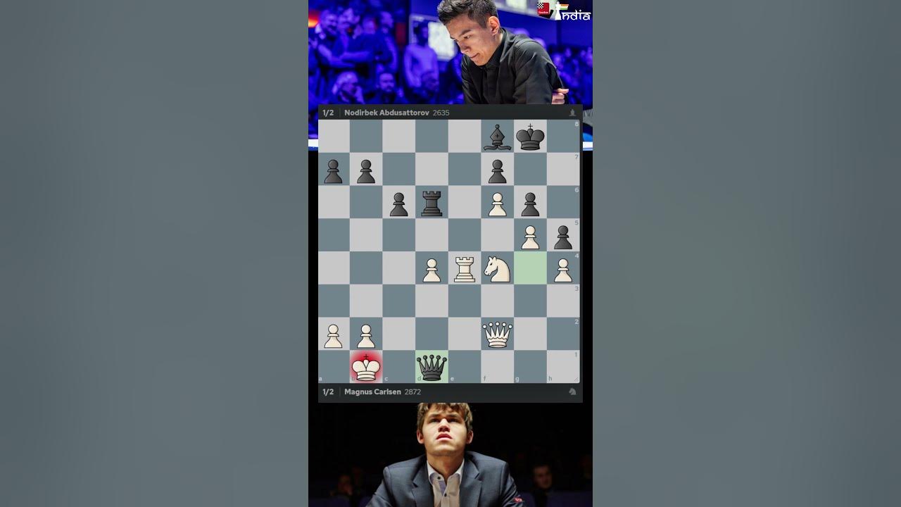 When Magnus Carlsen RARELY Blunders! 😳 #shorts 