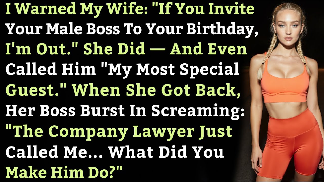 Я предупредил жену: «Если ты пригласишь своего начальника-мужчину на день рождения, я уйду». Она ...