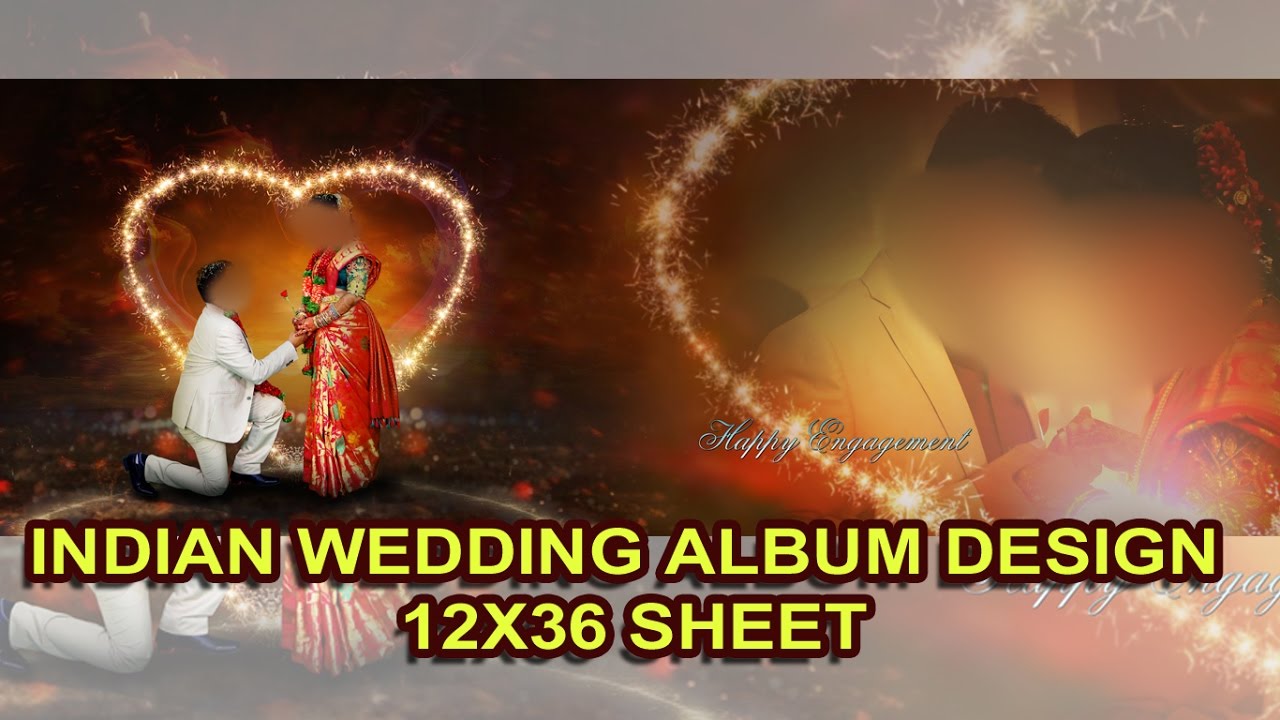 Adobe Photoshop Tutorial INDIAN WEDDING ALBUM DESIGN SHEET - YouTube