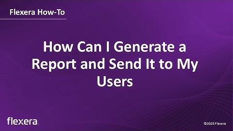 How Can I Generate a Report and Send It to My Users in Flexera One Cloud Cost Optimization (CCO)