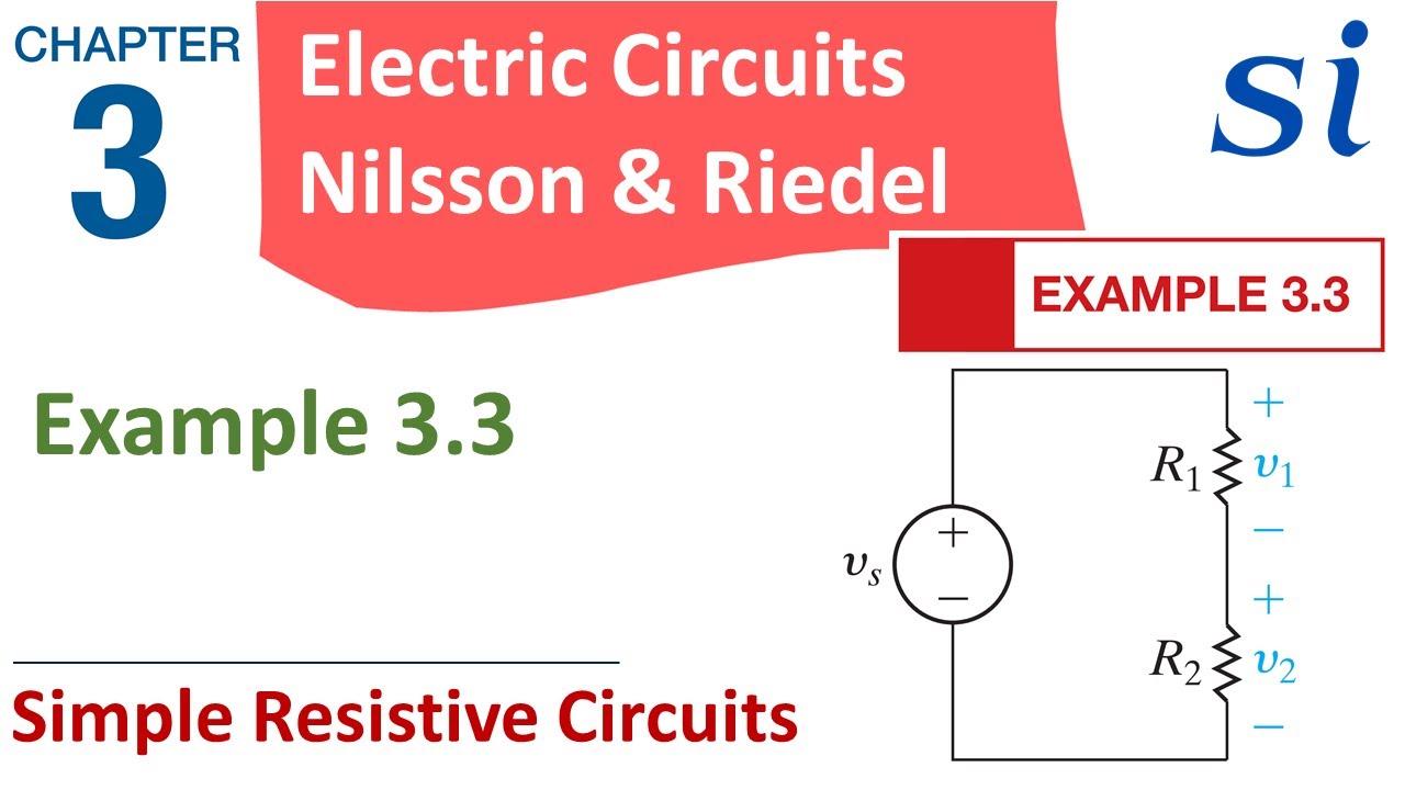 Chapter 3 Simple Resistive Circuits | Example 3.3 solution - YouTube