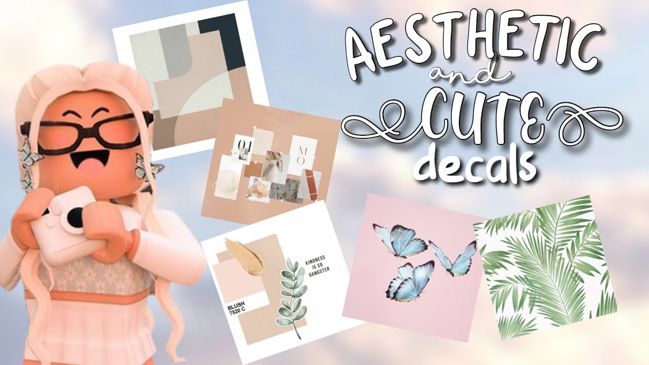 Cute & aesthetic painting decals for bloxburg! YouTube