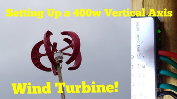 Installing a 400w 12v Vertical Axis wind turbine!