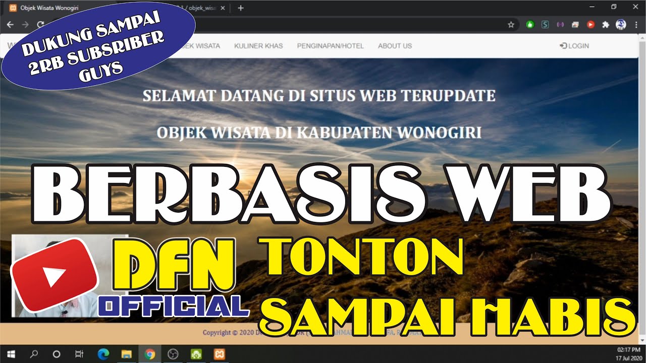 SISTEM INFORMASI OBJEK WISATA BERBASIS WEB YouTube