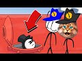 ГЕНРИ СТИКМАН и ВЕСЁЛЫЙ КОТ The Henry Stickmin Collection игра