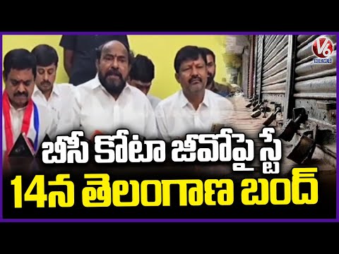 R Krishnaiah Calls For Protests On Oct 14th Against High Court Giving Stay On BC Quota GO | V6 News - V6NEWSTELUGU