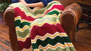 Left Hand: Crochet Holiday Chevron Pattern
