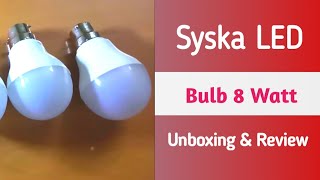 syska led bulbs 8 watts l amazon purchase l techno tube