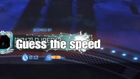 Rocket League Guess the speed pt 1