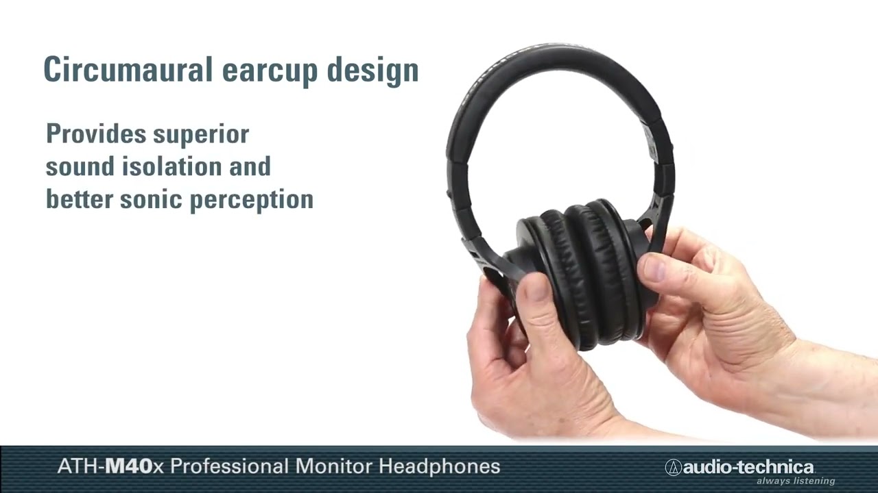 Casque Studio Audio technica ATH m40x 2 YouTube player