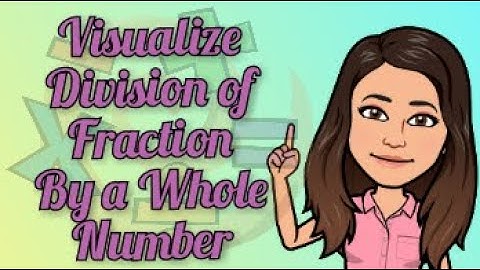 Visualizing Division of Fraction by a Whole Number