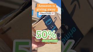 How to get 50% off your Amazon cart…