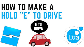 How to make a Hold "E" to Drive in Roblox Studio