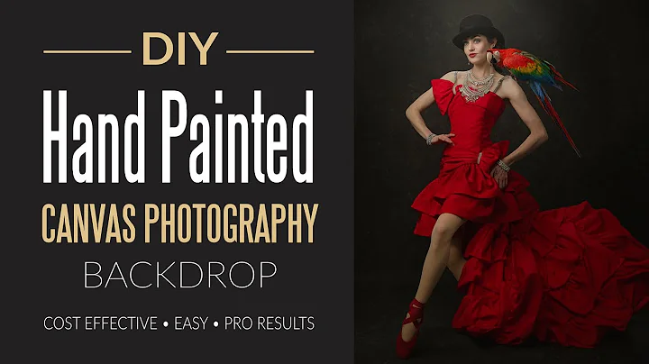 DIY Hand Painted Canvas Backdrop for Photography S...