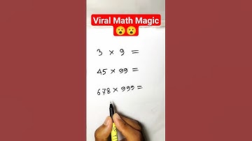 🔢 9, 99, 999 MAGIC: Quick Multiplication Math Mastery | YouTube Shorts 🌟#maths #shorts