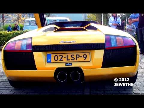 Lamborghini Murcielago Roadster Start-up, LOUD Revs And Crazy Acceleration!! - Auto Italia 2012