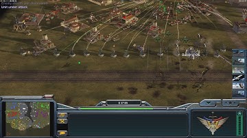 USA Air Force - Command & Conquer Generals Zero Hour - 4 vs 4 HARD Gameplay