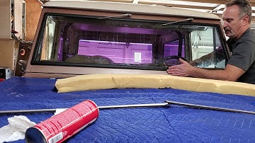 Classic Bronco windshield removal and installation pt 2.