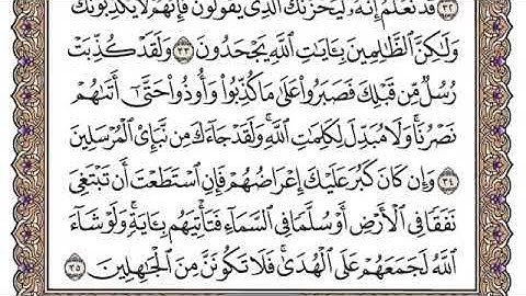 سورة الانعام بدون اعلانات بصوت القارئ الشيخ ياسر الدوسري