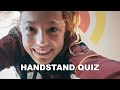 Handstandquiz mit den gertturnjuniorinnen  turnteam deutschland