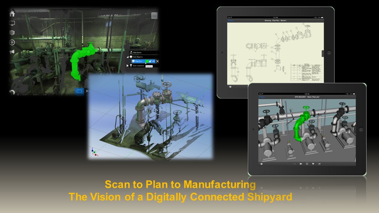 Scanning to Planning to Manufacturing - The Vision of a Digitally Connected Shipyard