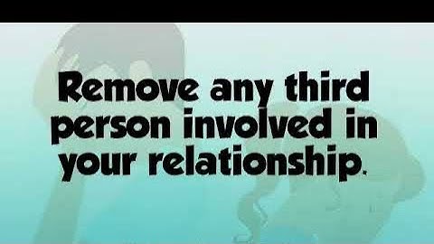 Switchword to remove 3rd person… #relationship issues