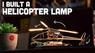 DIY Helicopter Lamp With a Real Spinning Rotor