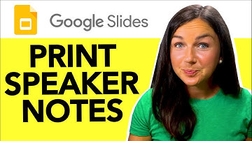 Google Slides: How to Print Speaker Notes