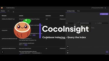 CocoInsight to query the index from codebase