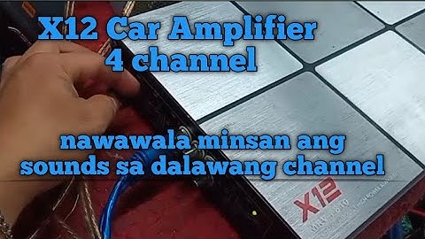X12 car amplifier MRV-F810 4 Channel mosfet high power amplifier REPAIR