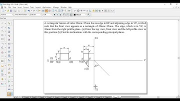 Hexagonal Lamina Projection Projection of a Hexagonal Lamina: Surface Inclined  PLANES Problem 15