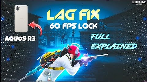 Aquos R3/R2 Lag fix 🔥 60 fps lock 🔒😍❤️ | TRD PLAYZ | PUBG | Watch full video ❤️