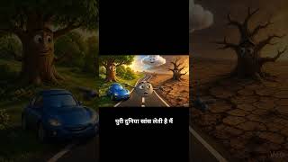Save Earth Story 🌍 | Road vs Nature Pixar Animation | Environmental Awareness Hindi
